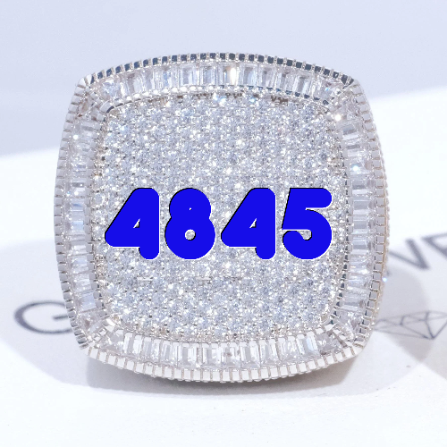 CUSTOM LETTER 3D ICED RING