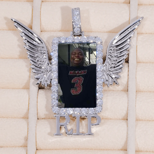 RIP WING 3D CUSTOM PICTURE PENDANT