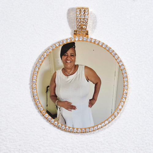 MEDIUM 3D CIRCLE CUSTOM PICTURE PENDANT
