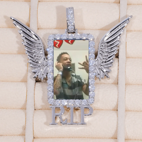 RIP WING 3D CUSTOM PICTURE PENDANT