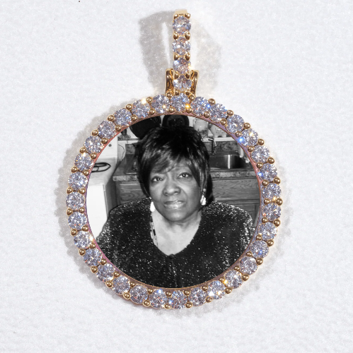 3D CIRCLE CUSTOM PICTURE PENDANT SMALL SIZE