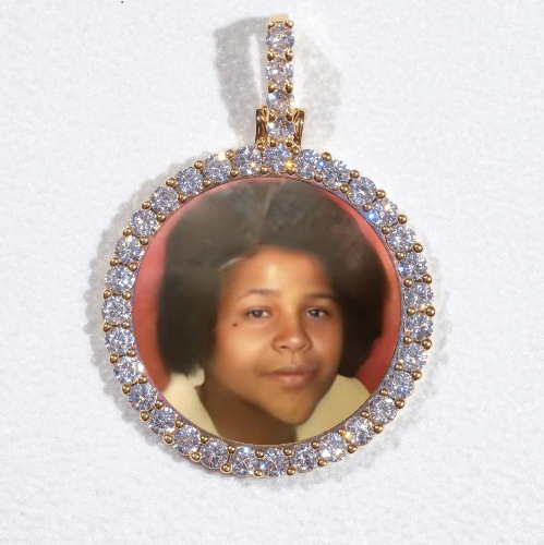 3D CIRCLE CUSTOM PICTURE PENDANT SMALL SIZE
