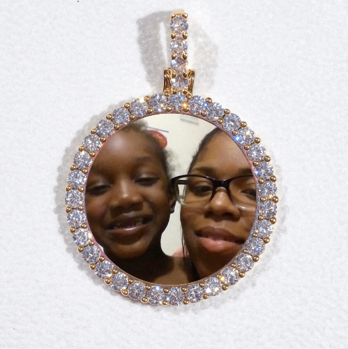 3D CIRCLE CUSTOM PICTURE PENDANT SMALL SIZE