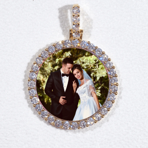 3D CIRCLE CUSTOM PICTURE PENDANT SMALL SIZE