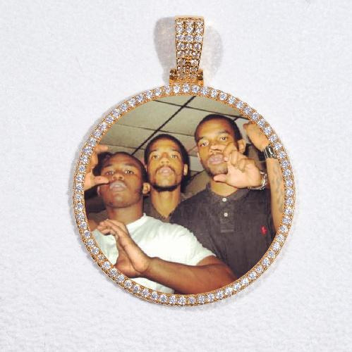MEDIUM 3D CIRCLE CUSTOM PICTURE PENDANT