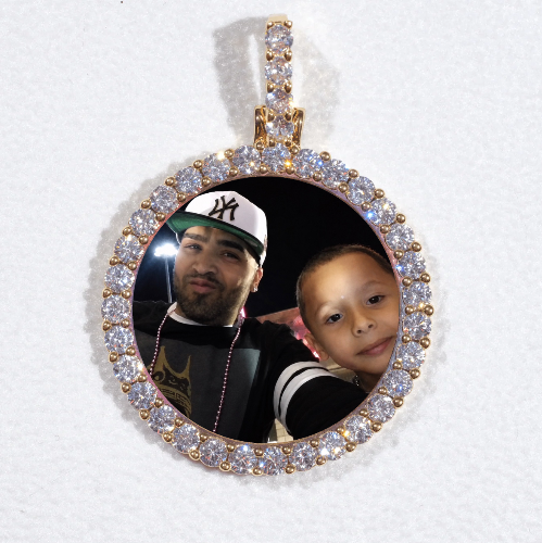 3D CIRCLE CUSTOM PICTURE PENDANT SMALL SIZE