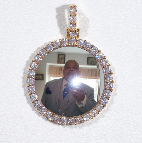 3D CIRCLE CUSTOM PICTURE PENDANT SMALL SIZE
