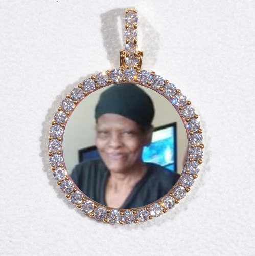 3D CIRCLE CUSTOM PICTURE PENDANT SMALL SIZE