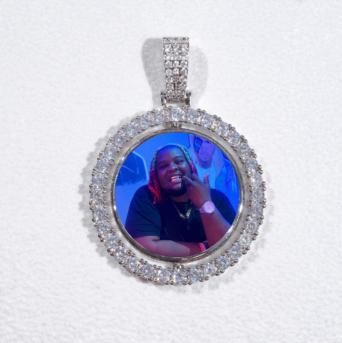 3D Spinning 2-Faced Custom Picture Pendant