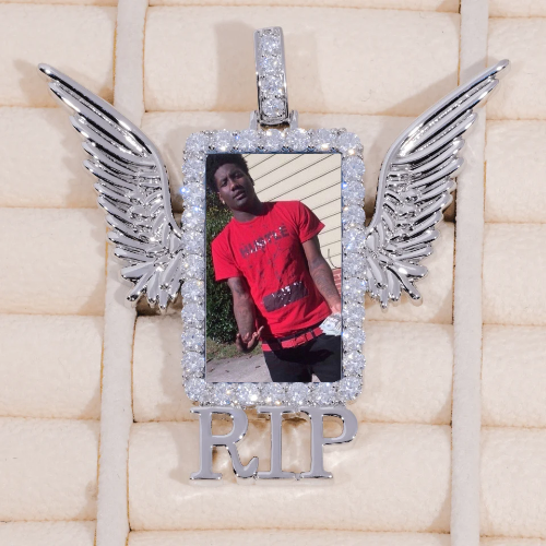RIP WING 3D CUSTOM PICTURE PENDANT
