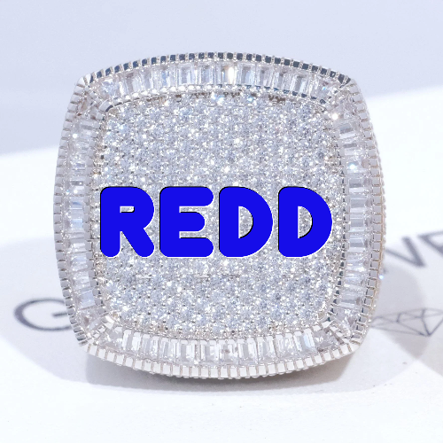 CUSTOM LETTER 3D ICED RING