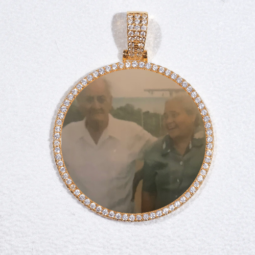 MEDIUM 3D CIRCLE CUSTOM PICTURE PENDANT