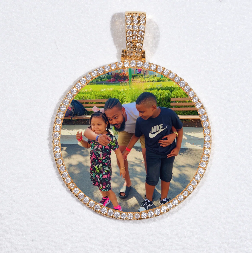 MEDIUM 3D CIRCLE CUSTOM PICTURE PENDANT