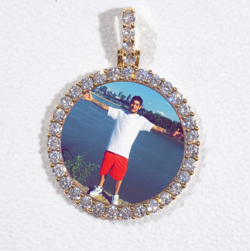 3D CIRCLE CUSTOM PICTURE PENDANT SMALL SIZE