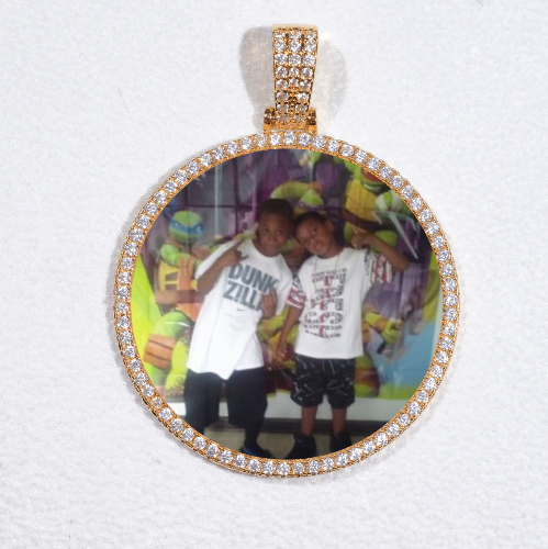 MEDIUM 3D CIRCLE CUSTOM PICTURE PENDANT