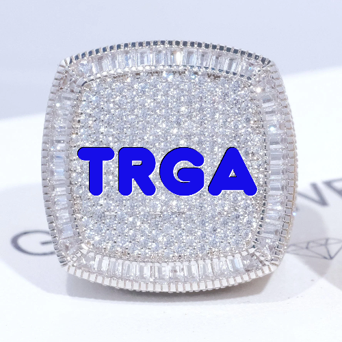 CUSTOM LETTER 3D ICED RING
