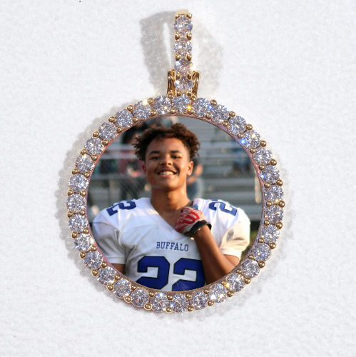 3D CIRCLE CUSTOM PICTURE PENDANT SMALL SIZE