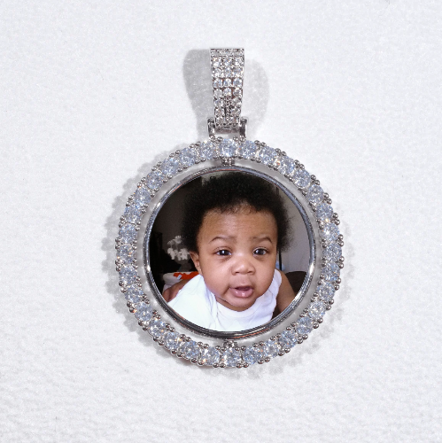 3D Spinning 2-Faced Custom Picture Pendant