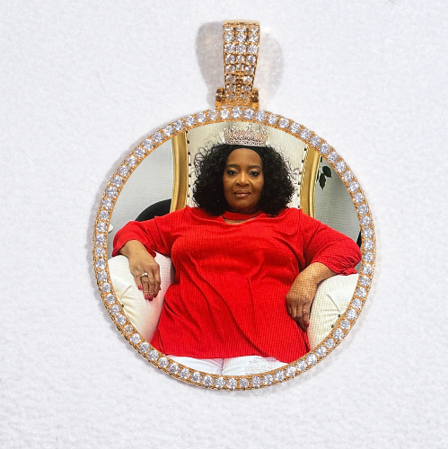 MEDIUM 3D CIRCLE CUSTOM PICTURE PENDANT