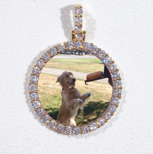 3D CIRCLE CUSTOM PICTURE PENDANT SMALL SIZE