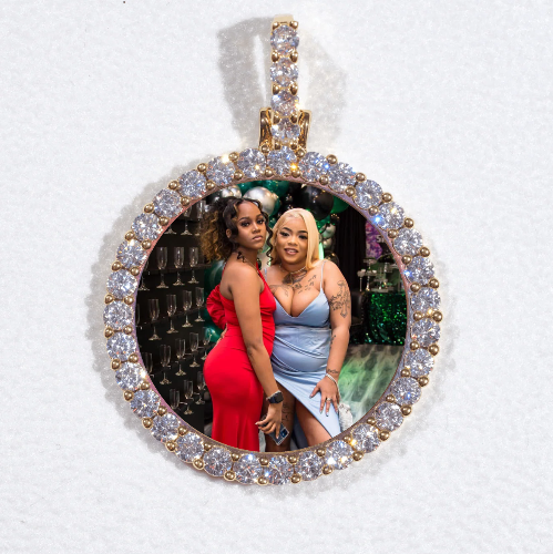 3D CIRCLE CUSTOM PICTURE PENDANT SMALL SIZE