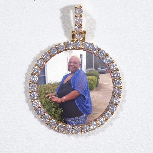 3D CIRCLE CUSTOM PICTURE PENDANT SMALL SIZE