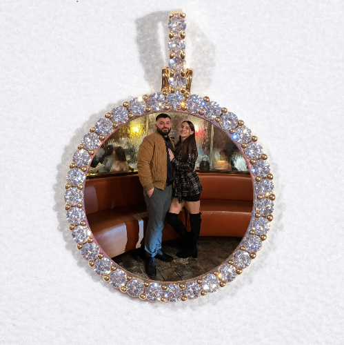 3D CIRCLE CUSTOM PICTURE PENDANT SMALL SIZE