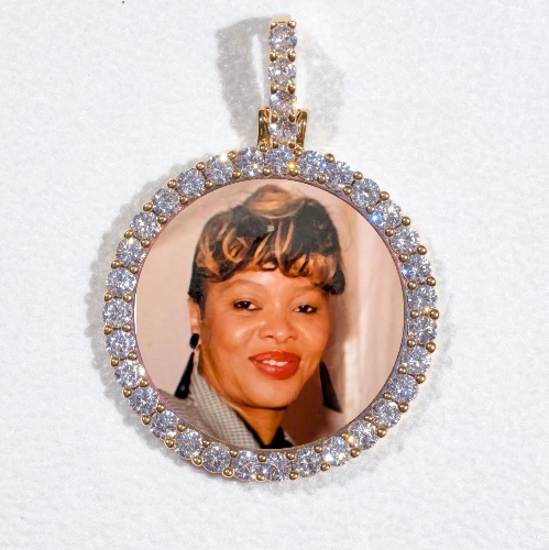 3D CIRCLE CUSTOM PICTURE PENDANT SMALL SIZE