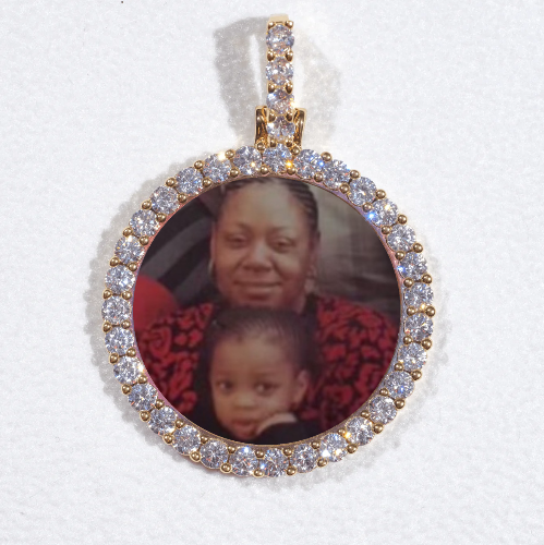 3D CIRCLE CUSTOM PICTURE PENDANT SMALL SIZE