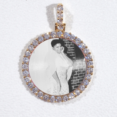 3D CIRCLE CUSTOM PICTURE PENDANT SMALL SIZE