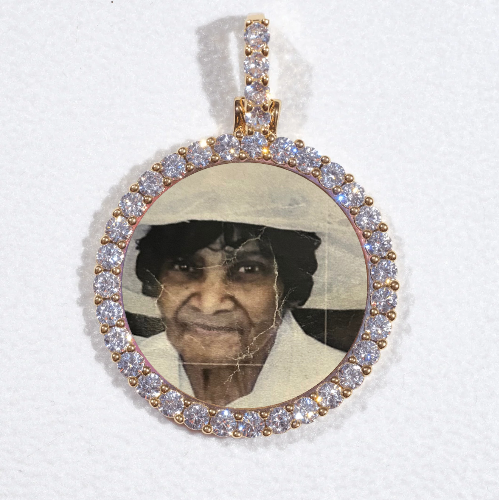 3D CIRCLE CUSTOM PICTURE PENDANT SMALL SIZE