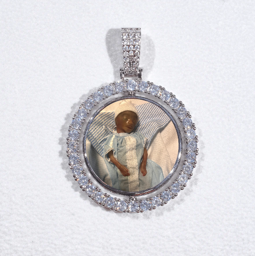 3D Spinning 2-Faced Custom Picture Pendant