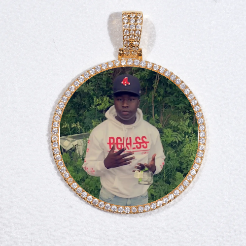 MEDIUM 3D CIRCLE CUSTOM PICTURE PENDANT