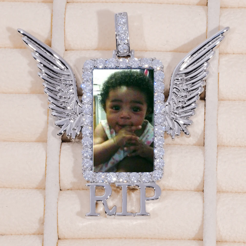 RIP WING 3D CUSTOM PICTURE PENDANT