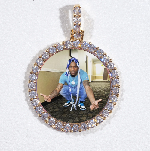 3D CIRCLE CUSTOM PICTURE PENDANT SMALL SIZE