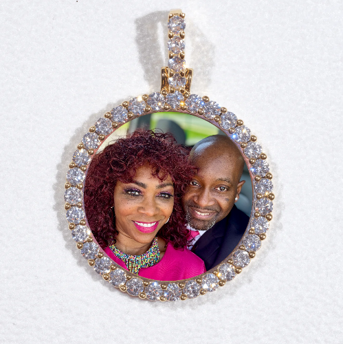 3D CIRCLE CUSTOM PICTURE PENDANT SMALL SIZE