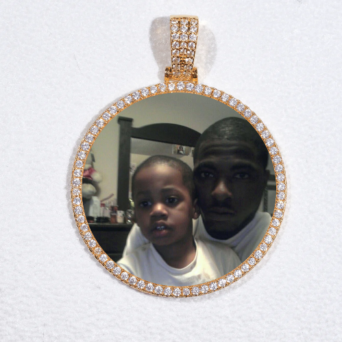 MEDIUM 3D CIRCLE CUSTOM PICTURE PENDANT