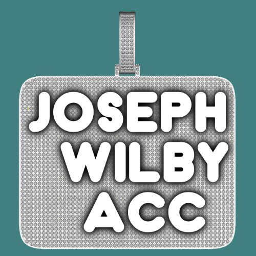 CUSTOM LETTER NECKLACE 3D BIG SQUARE