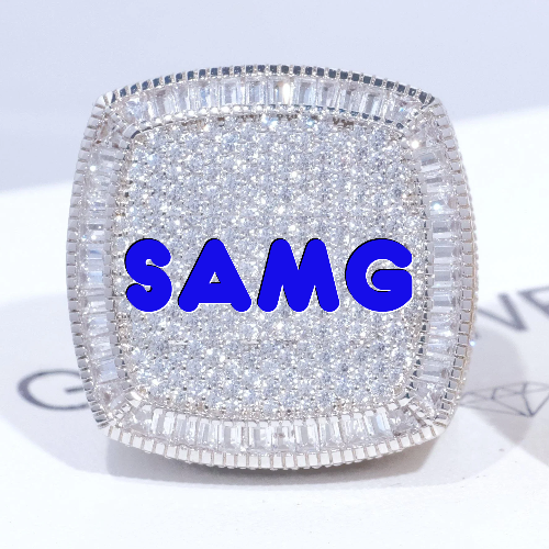 CUSTOM LETTER 3D ICED RING