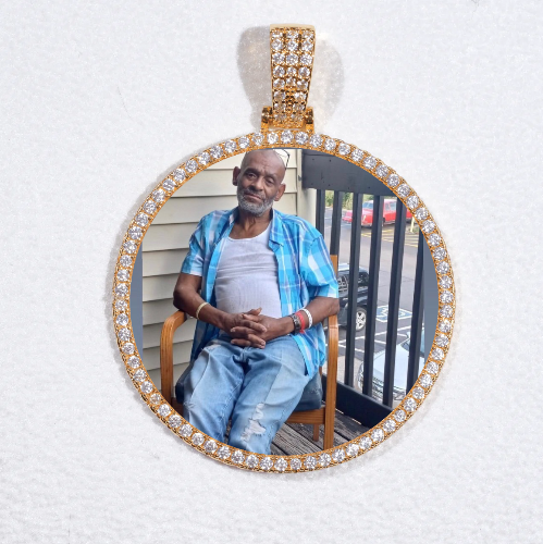 MEDIUM 3D CIRCLE CUSTOM PICTURE PENDANT
