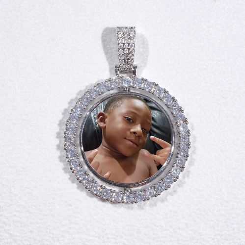 3D Spinning 2-Faced Custom Picture Pendant