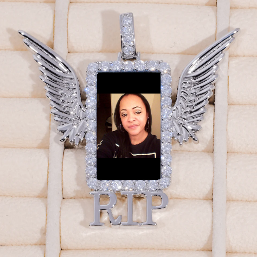 RIP WING 3D CUSTOM PICTURE PENDANT