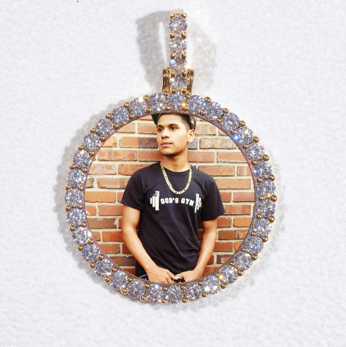 3D CIRCLE CUSTOM PICTURE PENDANT SMALL SIZE