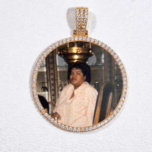 MEDIUM 3D CIRCLE CUSTOM PICTURE PENDANT