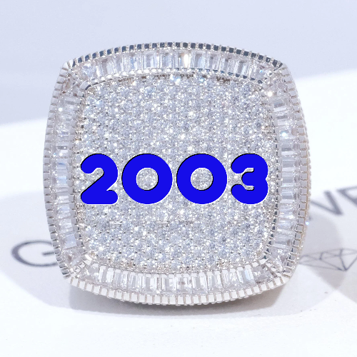 CUSTOM LETTER 3D ICED RING