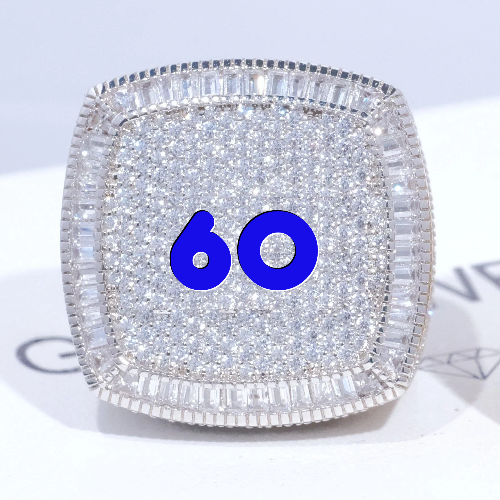 CUSTOM LETTER 3D ICED RING