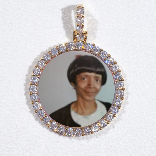 3D CIRCLE CUSTOM PICTURE PENDANT SMALL SIZE