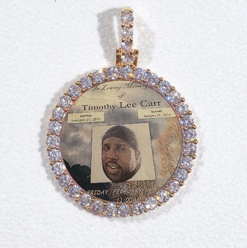 3D CIRCLE CUSTOM PICTURE PENDANT SMALL SIZE
