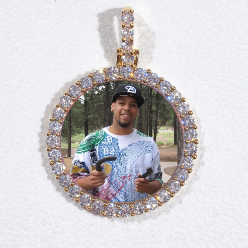 3D CIRCLE CUSTOM PICTURE PENDANT SMALL SIZE