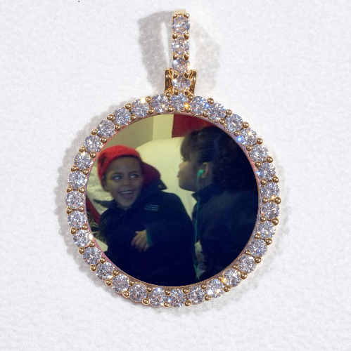 3D CIRCLE CUSTOM PICTURE PENDANT SMALL SIZE